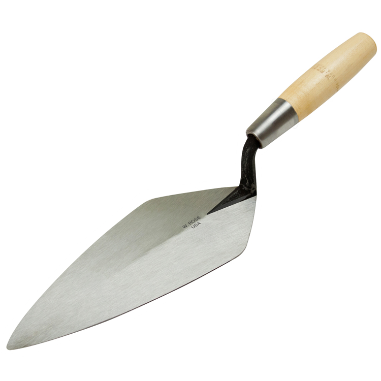 Rose Narrow London Brick Trowel Wood Handle