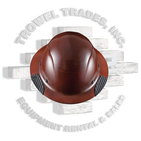 brown full brim hard hat