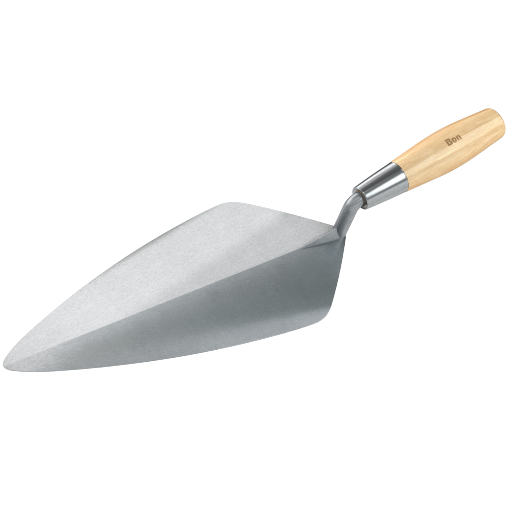 Bon 13-Inch Narrow London Masonry Trowel – Carbon Steel With Wood Handle, Pro Grade - View #9