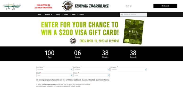 Fill out the survey for your chance to win a $200 Visa Gift Card
