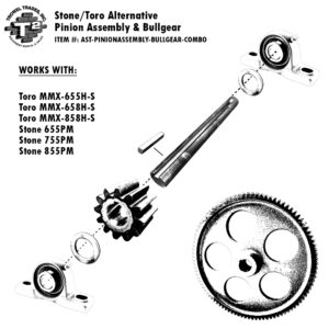 Stone Toro Alternative Pinion Assembly Bullgear Combo