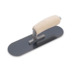 10"x3" Blue Steel Pool Trowel - Wood Handle