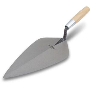 12" Brick TrowelWide London Pattern-Wood Hdl
