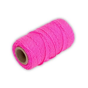 Twisted Nylon Mason's Line250' Fl Pink, Size 184" Core
