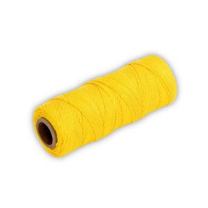 Twisted Nylon Mason's Line1000' Yellow, Size 186" Core