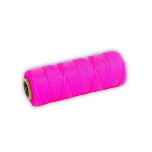 Twisted Nylon Mason's Line1000' Fl Pink, Size 186" Core