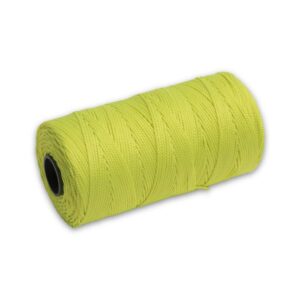Braided Nylon Mason's Line1000' Fl. Yellow, Size 186" Core
