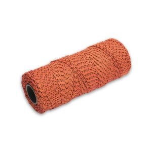 Bonded Mason's Line500' Orange and Black, Size 186" Core